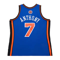 New York Knicks #7 Carmelo Anthony 2010-11 NBA Hardwood Classic Swingman Jersey Blue Mitchell & Ness