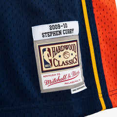 Golden State Warriors #30 2009-10 Steph Curry Hardwood Swingman NBA Jersey Blue Mitchell & Ness
