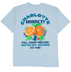 Charlotte Hornets NBA Oversized T-Shirt Light Blue Mitchell & Ness