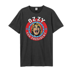 Ozzy Osbourne for President Charcoal Cotton Slim Fit T-Shirt Amplified
