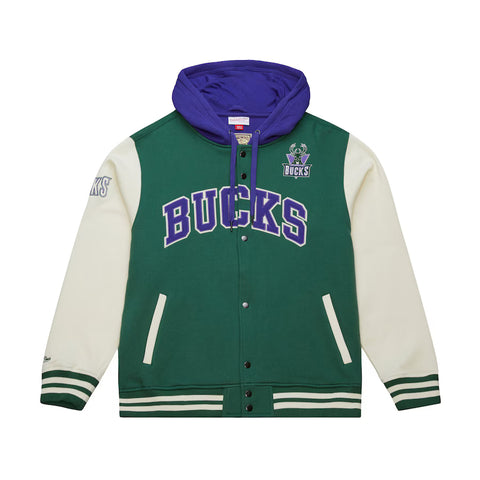 Milwaukee Bucks NBA Courtside Fleece Vintage Hoodie