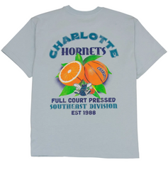 Charlotte Hornets NBA Oversized T-Shirt Light Blue Mitchell & Ness