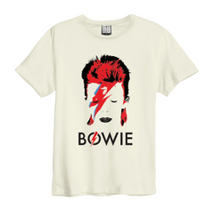 David Bowie Amplified Off White T-Shirt Cotton