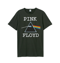 Pink Floyd T-Shirt Charcoal Slim Fit Cotton by Amplified