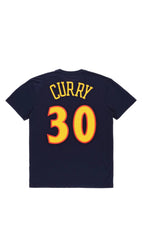 Golden State Warriors Steph Curry Dark Blue Short Sleeve T-Shirt