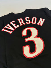 76ers Allen Iverson Black T-Shirt