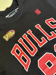 Chicago Bulls Dennis Rodman Black T-Shirt Short Sleeve