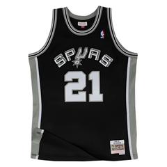 San Antonio Spurs #21 Tim Duncan 1998-99  NBA Hardwood Classics Swingman Jersey Black Mitchell & Ness