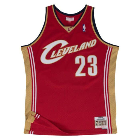 Cleveland Cavaliers 2003-04 Lebron James Red  NBA Jersey Swingman