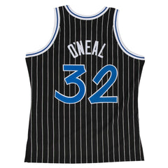 Orlando Magic #32 1994-95 Shaquille O'neal Hardwood Swingman NBA Jersey Black Mitchell & Ness