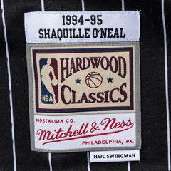 Orlando Magic #32 1994-95 Shaquille O'neal Hardwood Swingman NBA Jersey Black Mitchell & Ness