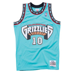 Vancouver Grizzlies #10 Mike Bibb 1998-99 NBA Hardwood Classics Swingman Jersey Teal Mitchell & Ness
