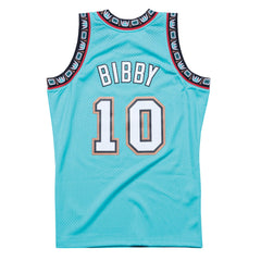 Vancouver Grizzlies #10 Mike Bibb 1998-99 NBA Hardwood Classics Swingman Jersey Teal Mitchell & Ness